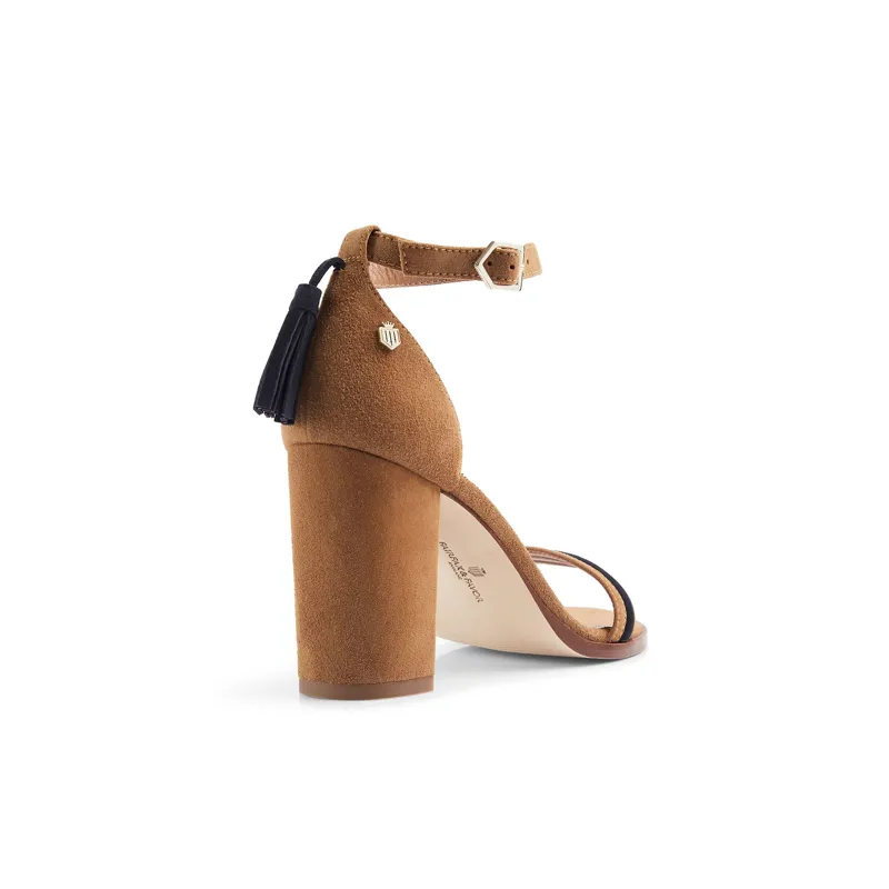 Fairfax and Favor Daisy Heel - Tan/Navy-2